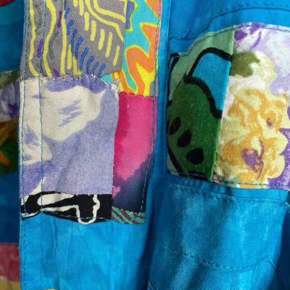 Nativewear Designs Vintage Patchwork Quilt Slouchy Bomber Jacket womens XL - Picture 8 of 17